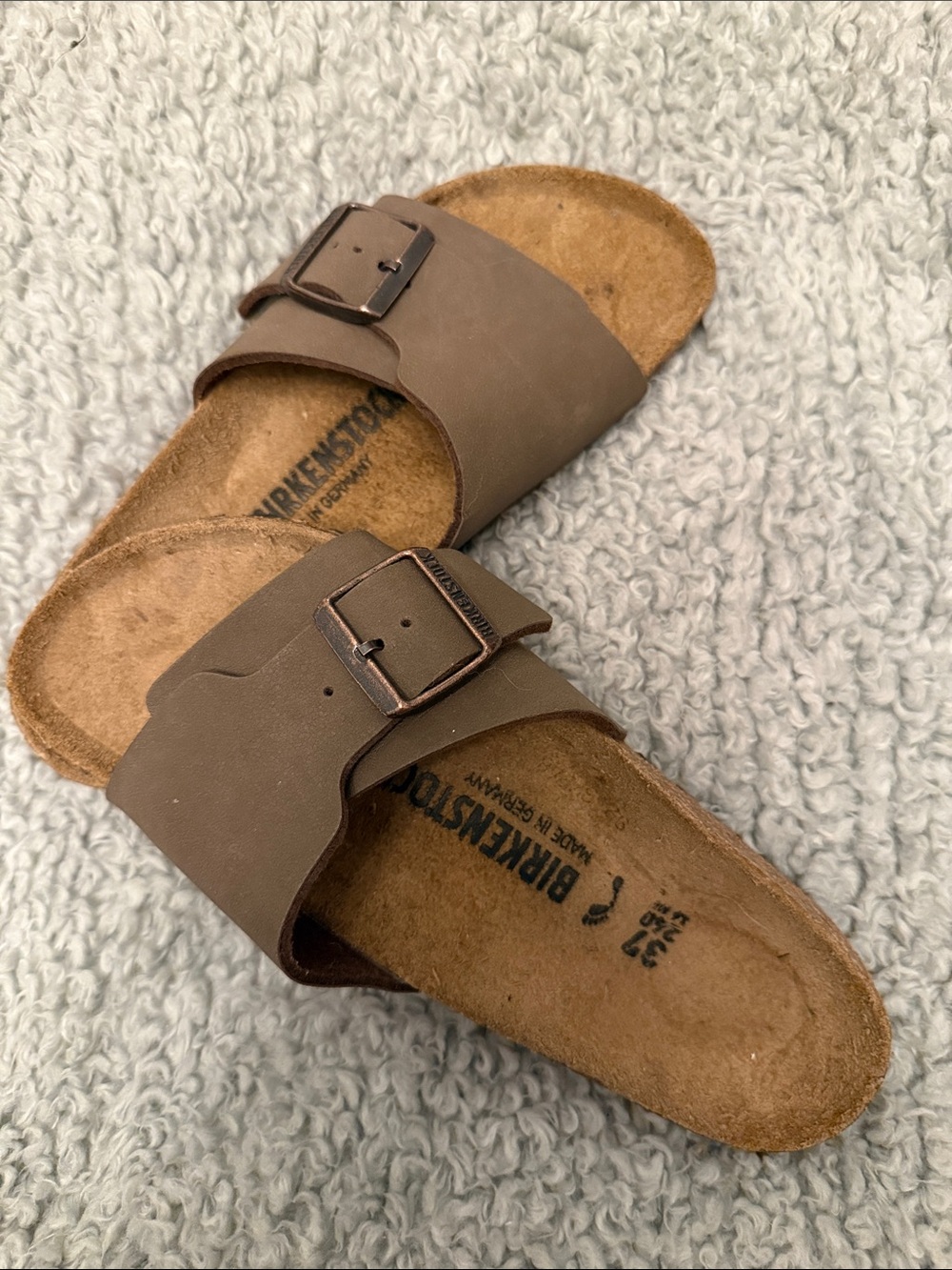 Birkenstock Arizona Brown Leather Double-Strap Sandals